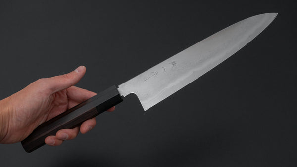 Tetsujin Silver #3 Metal Flow Gyuto 240mm Taihei Makassar Ebony Handle Product vendor