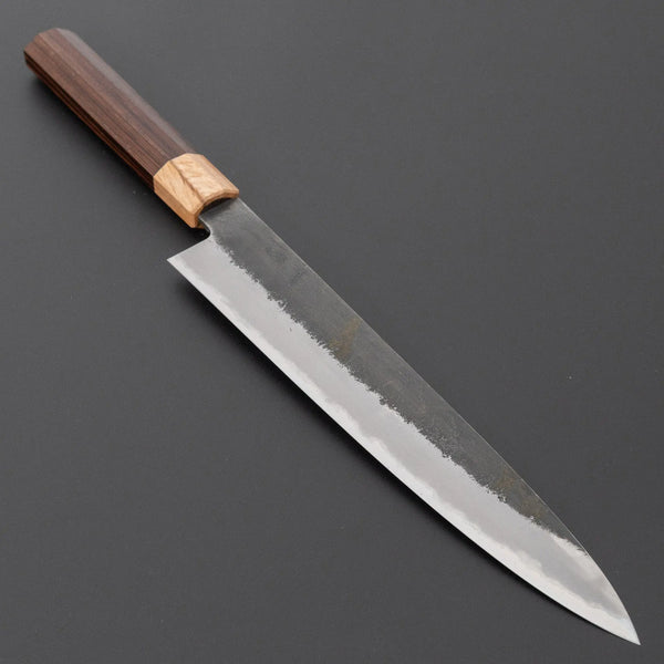 Hitohira Hinode Nashiji White #2 Stainless Clad Sujihiki 240mm Wenge Handle Product vendor
