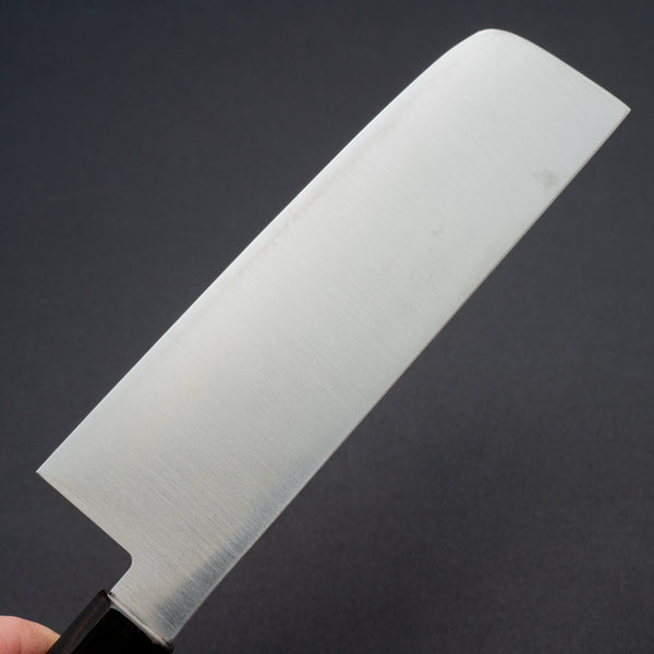 Hitohira Imojiya TH Stainless Nakiri 160mm Ebony Handle (Wa)