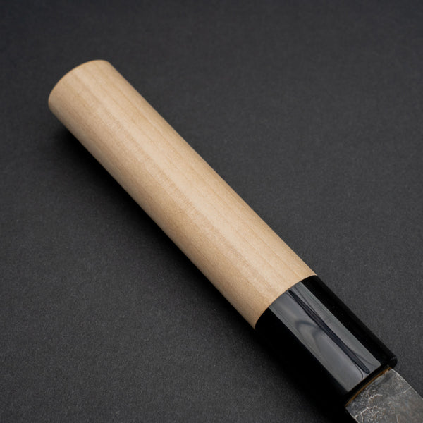 Hitohira Hinode Nashiji White #2 Petty 180mm Ho Wood Handle (Oval)