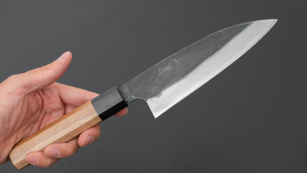 Hitohira Hizen Kurouchi Blue #1 Gyuto 155mm Walnut Handle