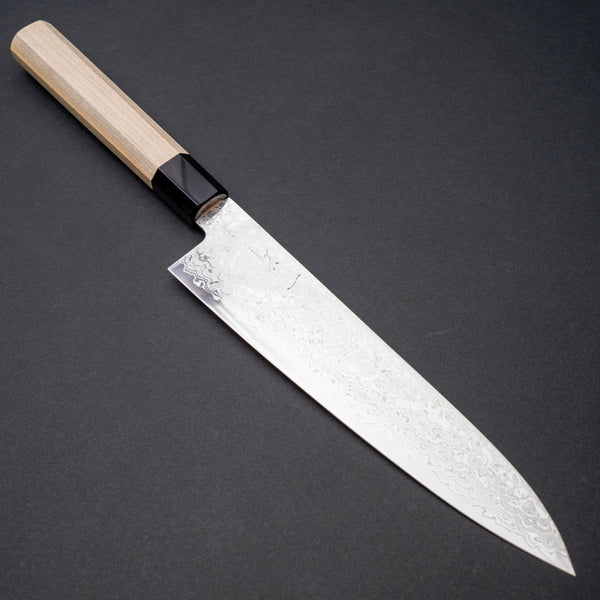 Hitohira HG Damascus Gyuto 210mm Ho Wood Handle