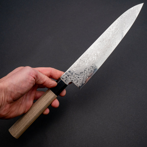 Hitohira HG Damascus Gyuto 210mm Ho Wood Handle
