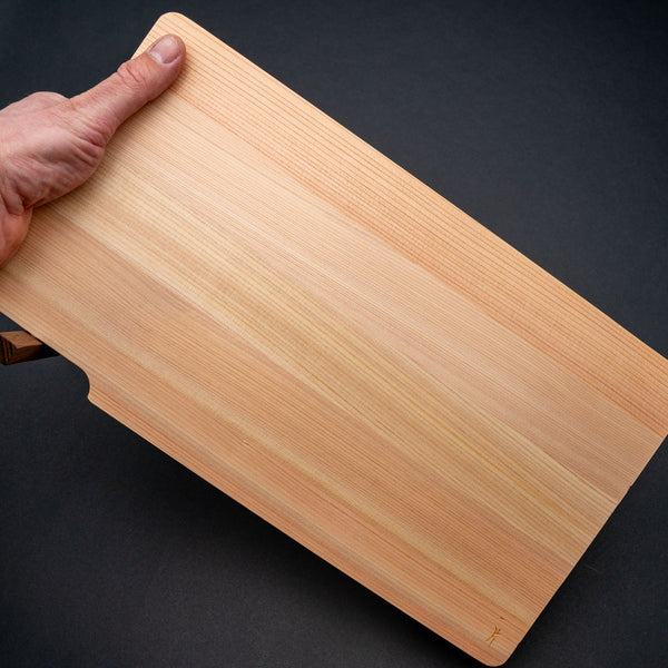 Hitohira Hinoki Thin Cutting Board with Stand (Medium)