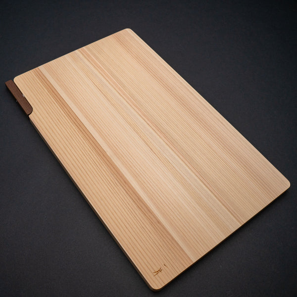 Hitohira Hinoki Thin Cutting Board with Stand (Large)