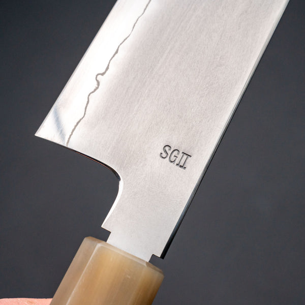 Hitohira Nao SG2 Kasumi Gyuto 210mm Ebony Handle