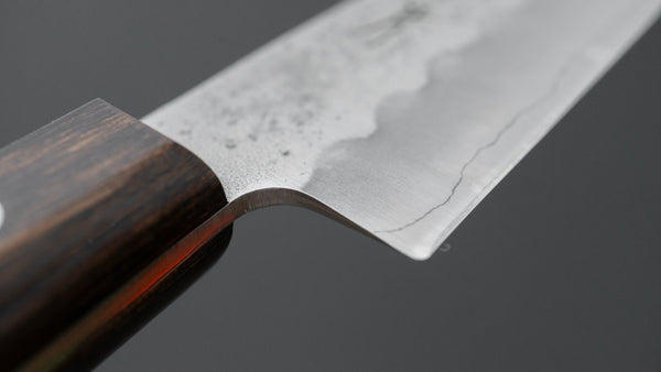 Hitohira Futana S3 Nashiji Petty 135mm Brown Pakka Handle (No Bolster)