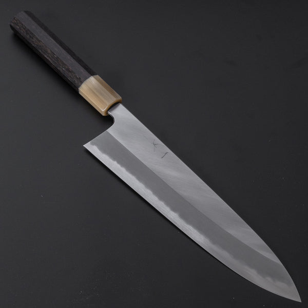 Hitohira Tanaka Kyuzo Blue #1 Migaki Gyuto 240mm Taihei Ebony Handle (Extra Height)