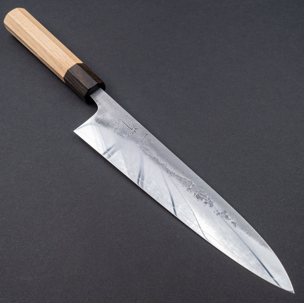 Hitohira Nihei SLD Nashiji Migaki Gyuto 240mm Chestnut Handle Product vendor