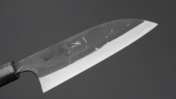 Hitohira Onihiro White #1 Santoku 135mm Ho Wood Handle (D-Shape)