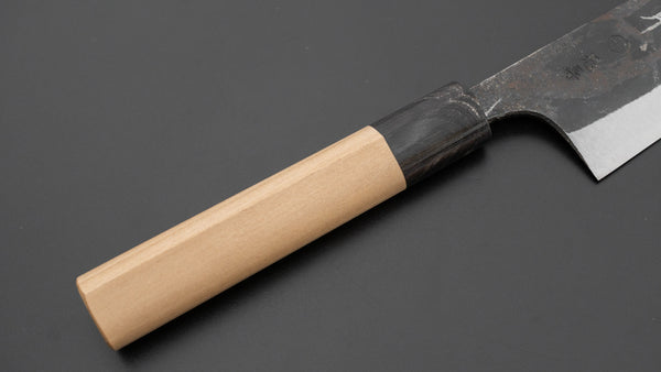 Hitohira Onihiro White #1 Santoku 135mm Ho Wood Handle (D-Shape)
