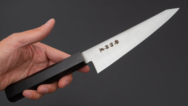 Hitohira Imojiya TH Stainless Honesuki Kaku 150mm Ebony Handle (Wa)