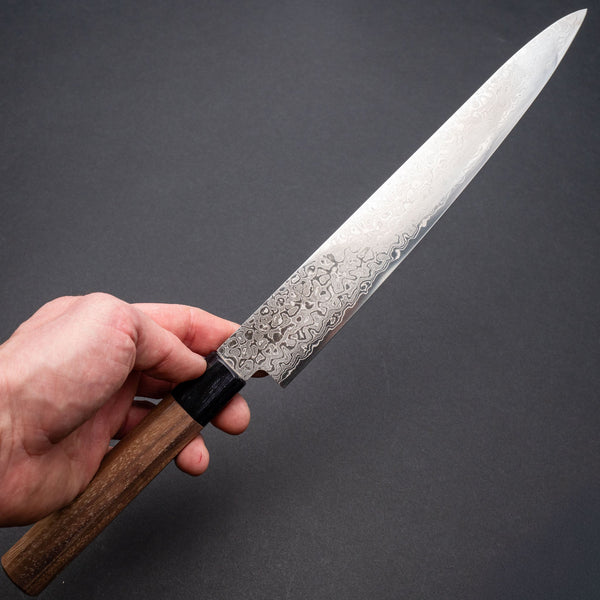 Hitohira HG Damascus Sujihiki 240mm Walnut Handle Product vendor