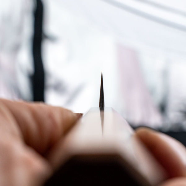 Hitohira Futana Stainless Tsuchime Damascus Petty 135mm Cherry Wood Handle Product vendor