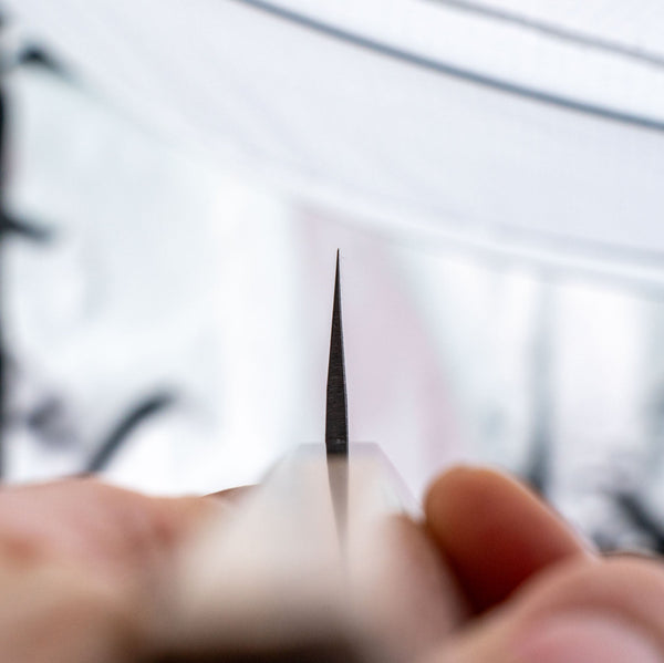 Hitohira TD Blue #2 Stainless Clad Kurouchi Sujihiki 270mm Zebrawood Handle Product vendor