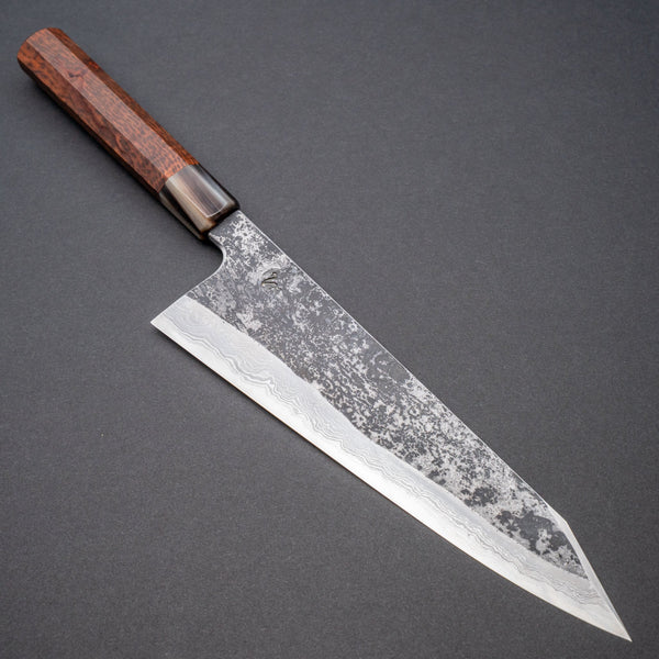 Cygnus Atratus Dama White 1 240mm K - tip Gyuto Riisgaard Snakewood Handle - Tetogi