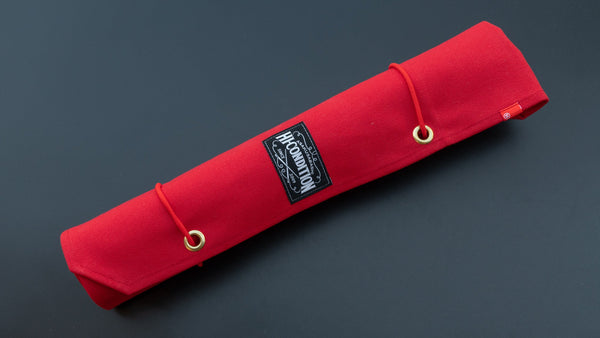 HI - CONDITION Hanpu Canvas 6 Pockets Knife Roll Red - Tetogi