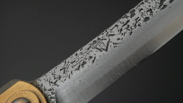 Higonokami Custom Folding Knife Large Brass Handle (#09M) - Tetogi