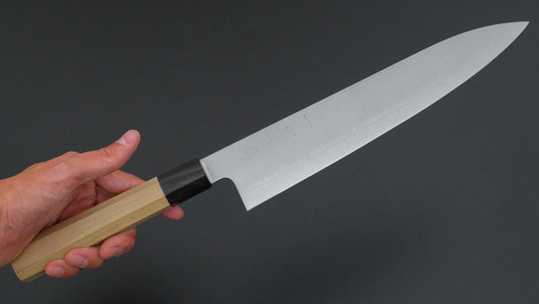 Hitohira Ashi White #2 Gyuto 270mm Ho Wood Handle - Tetogi