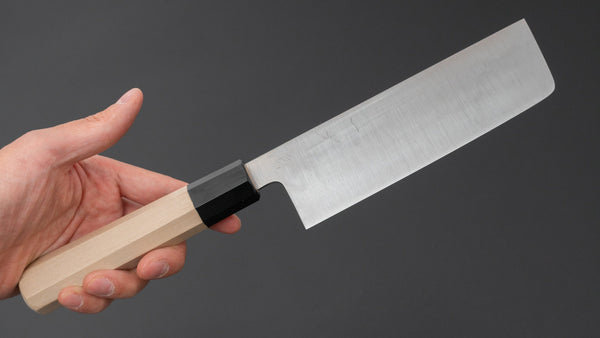 Hitohira Ashi White 2 Nakiri Ho Wood Handle - Tetogi