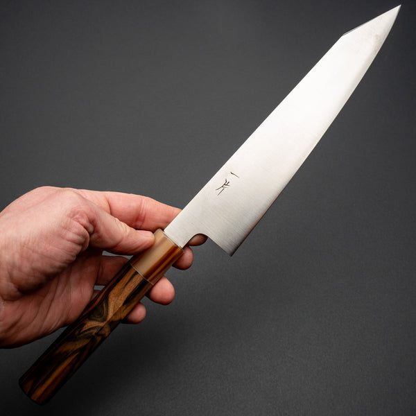 Hitohira FJ VG - 10 Kiritsuke Gyuto 210mm Blackwood Handle - Tetogi