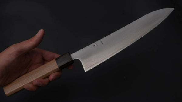 Hitohira Futana S3 Migaki Gyuto 210mm Cherry Wood Handle - Tetogi
