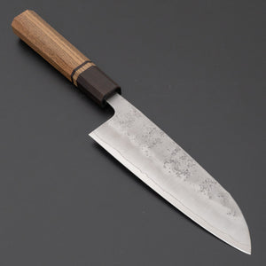 Hitohira Futana S3 Nashiji Santoku 170mm Jindai Elm Handle - Tetogi