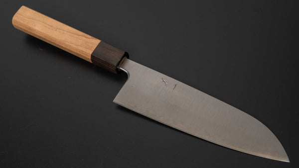 Hitohira Futana SB Migaki Santoku 170mm Cherry Wood Handle - Tetogi