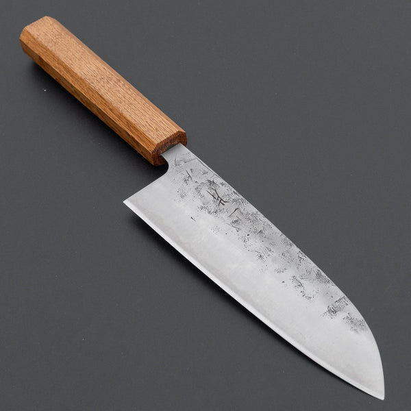 Hitohira Futana SLD Nashiji Santoku 170mm Oak Handle - Tetogi