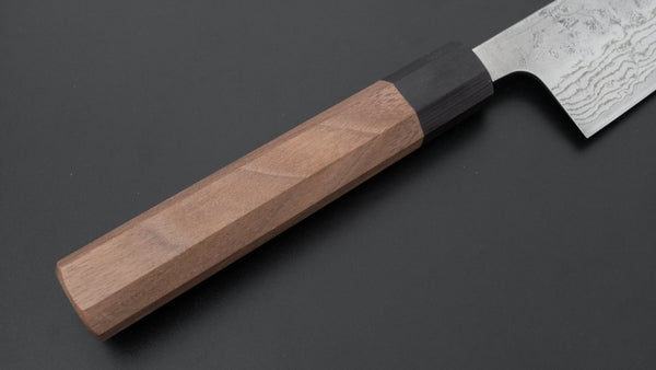 Hitohira Futana Swedish Stainless Nashiji Damascus Gyuto 210mm Walnut Handle - Tetogi