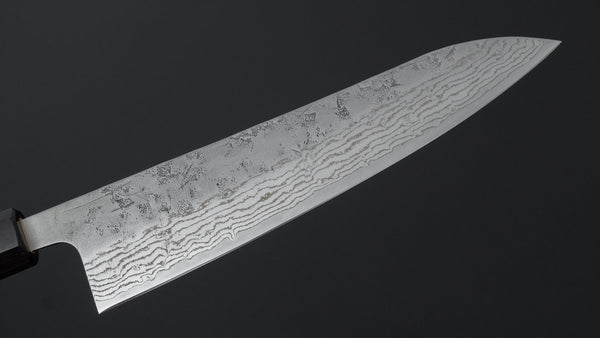 Hitohira Futana Swedish Stainless Nashiji Damascus Gyuto 210mm Walnut Handle - Tetogi