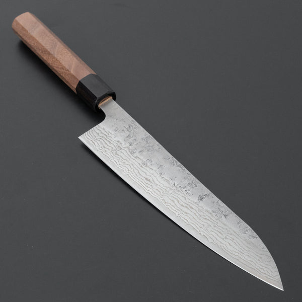 Hitohira Futana Swedish Stainless Nashiji Damascus Gyuto 210mm Walnut Handle - Tetogi