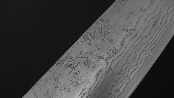 Hitohira Futana Swedish Stainless Nashiji Damascus Gyuto 210mm Walnut Handle - Tetogi