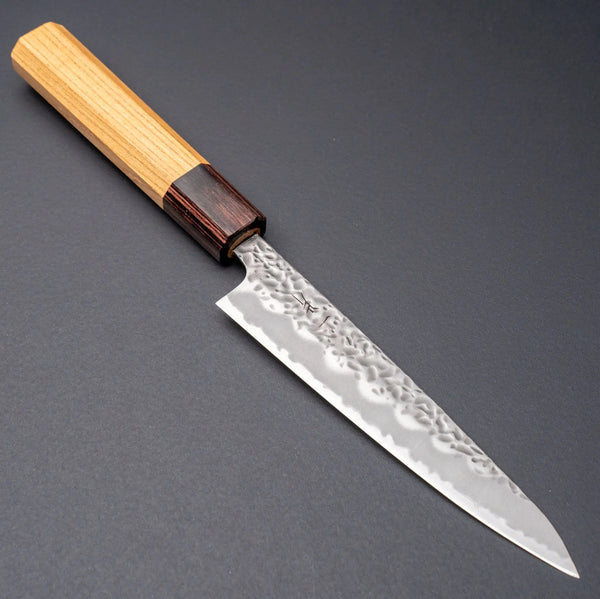 Hitohira Futana White 1 Migaki Tsuchime Petty 135mm Keyaki Zelkva - Tetogi