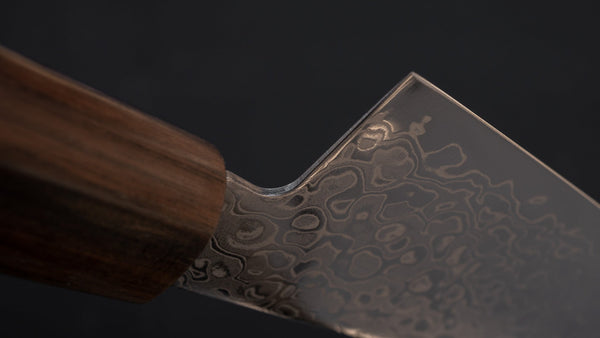 Hitohira HG Damascus Santoku 185mm Cherry Wood Handle - Tetogi