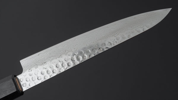 Hitohira HG Tsuchime Damascus Petty 150mm Walnut Handle - Tetogi