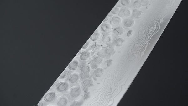 Hitohira HG Tsuchime Damascus Sujihiki 240mm Walnut Handle - Tetogi