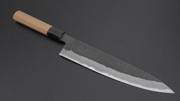 Hitohira Hinode Nashiji White #2 Stainless Clad Gyuto 240mm Ho Wood Handle - Tetogi