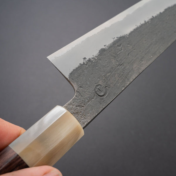 Hitohira Hinode Nashiji White #2 Stainless Clad Gyuto 240mm Taihei Wood Handle - Tetogi