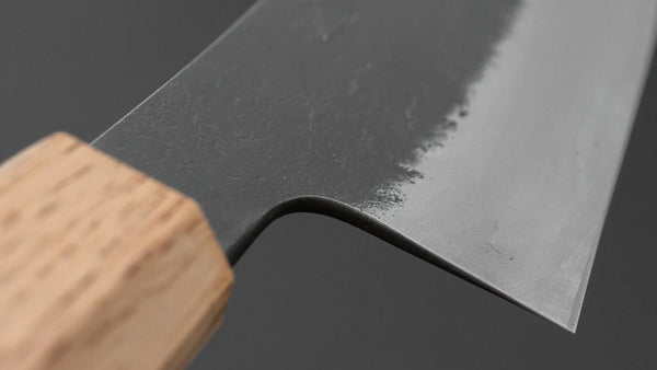 Hitohira Hinode Nashiji White 2 Stainless Clad Hakata 180mm Wenge Handle - Tetogi
