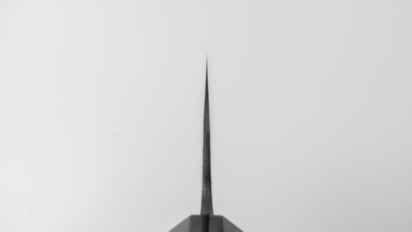 Hitohira Hinode Nashiji White 2 Stainless Clad Santoku 180mm Ebony Handle - Tetogi