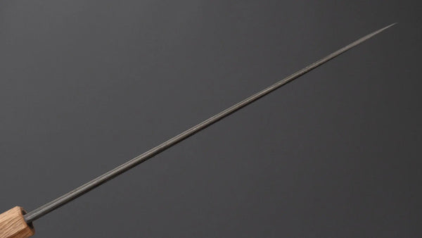 Hitohira Hinode Nashiji White 2 Stainless Clad Sujihiki 240mm Wenge Handle - Tetogi
