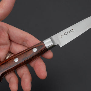 Hitohira Hiragana Paring 80mm Imitation Mahogany Handle - Tetogi