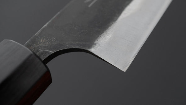 Hitohira Hizen Kurouchi Blue 1 Ajikiri 145mm Walnut Handle - Tetogi