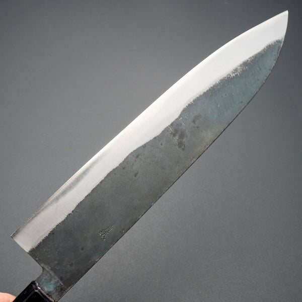 Hitohira Hizen Kurouchi Blue 1 Gyuto 240mm Walnut Handle - Tetogi