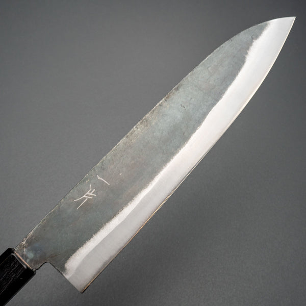 Hitohira Hizen Kurouchi Blue 1 Gyuto 240mm Walnut Handle - Tetogi
