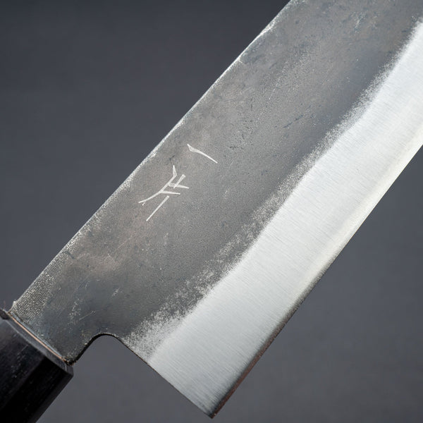 Hitohira Hizen Kurouchi Blue 1 Nakiri 165mm Walnut Handle - Tetogi