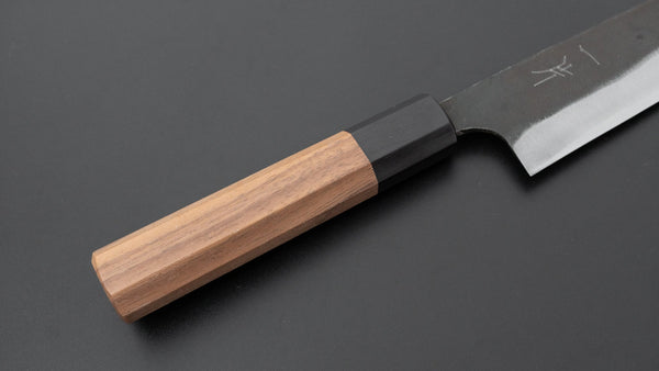 Hitohira Hizen Kurouchi Blue 1 Petty 170mm Walnut Handle - Tetogi