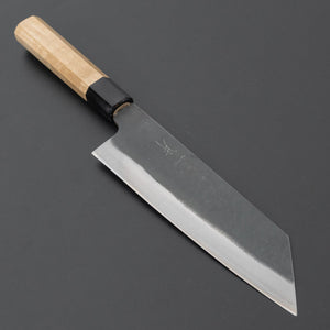Hitohira Hizen Kurouchi Blue 1 Stainless Clad Bunka 190mm Ho Wood Handle - Tetogi