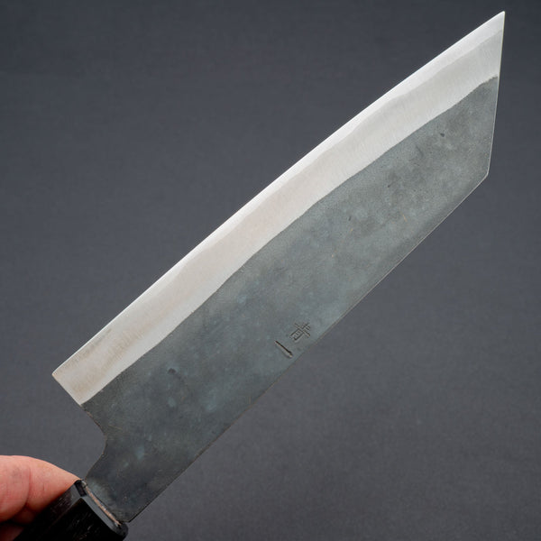 Hitohira Hizen Kurouchi Blue 1 Stainless Clad Bunka 190mm Walnut - Tetogi
